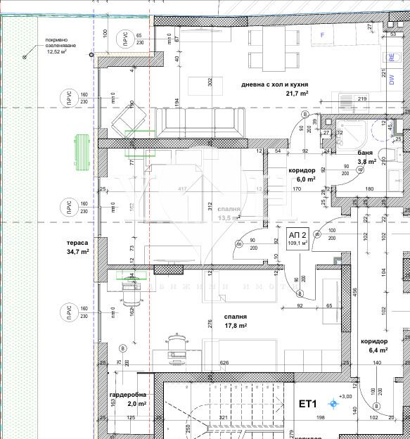 Продава 3-стаен София 77989