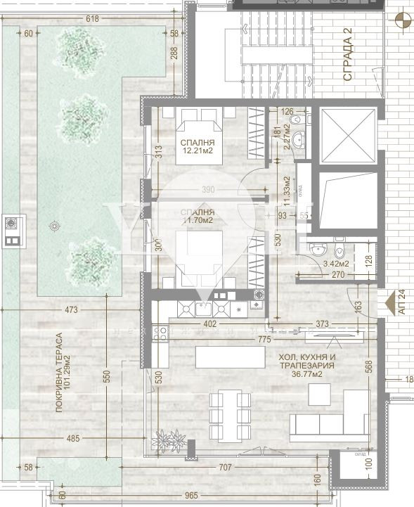 Продава 3-стаен София 77896