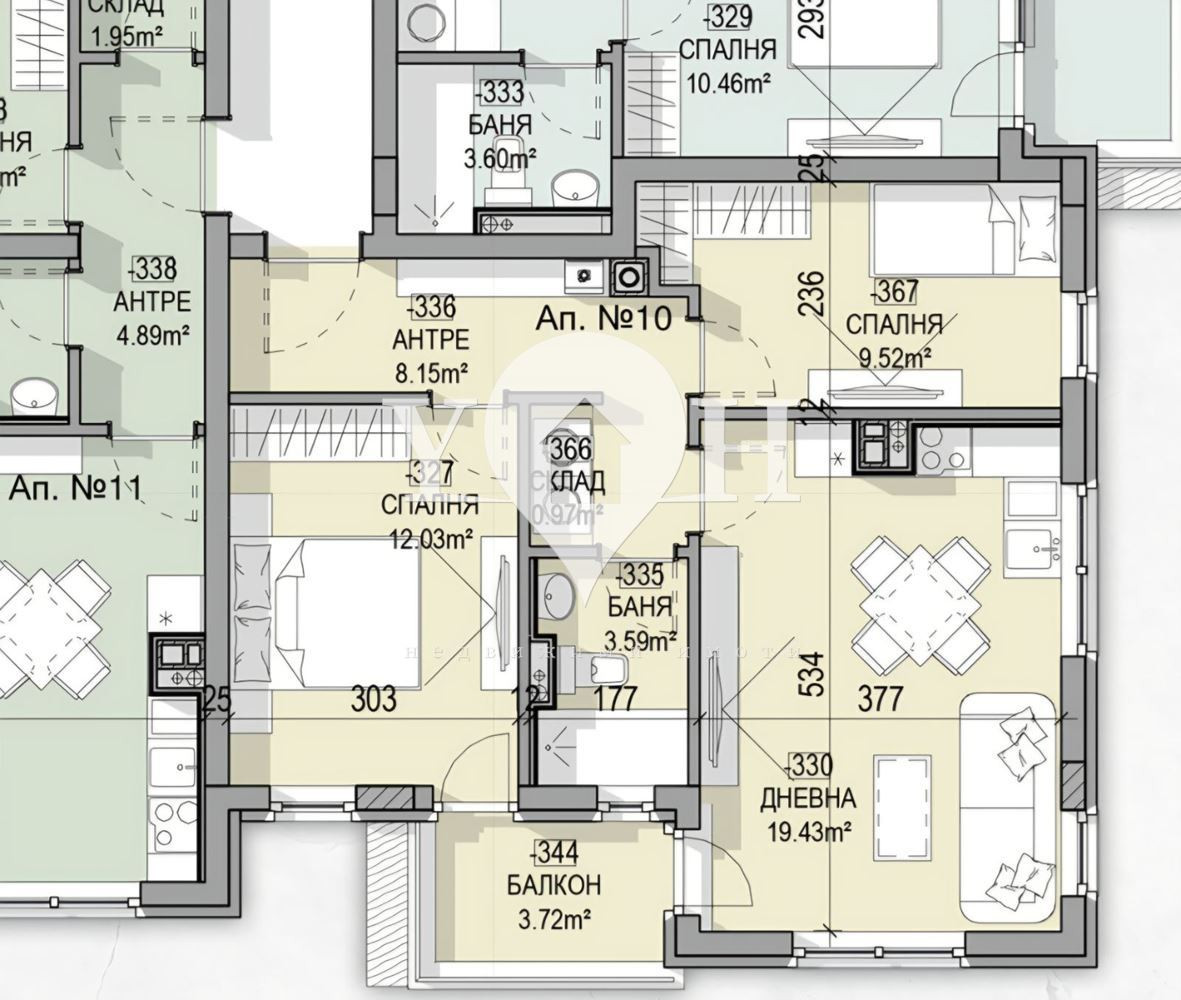 Продава 3-стаен София 77802