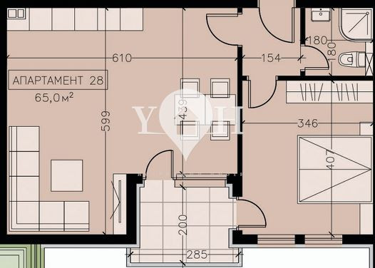 Продава 2-стаен София 77908