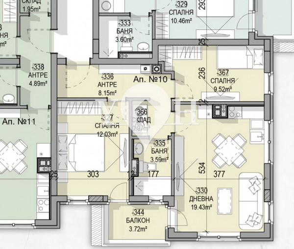 Продава 3-стаен София 77802